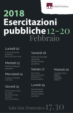 ESERCITAZIONI FEB18