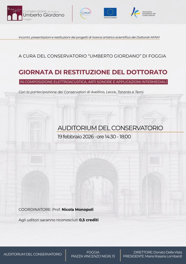 MANIFESTO_CREDITO_Giornata di Restituzione del dottorato